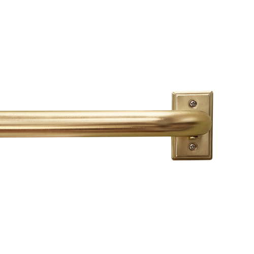 Better Homes & Gardens 1” Brass Metal French Wrap Curtain Rod 42-120”