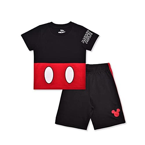 Disney Cars, Mickey Mouse, Monsters Inc. Boys Short Sleeve T-Shirt and Shorts Set for Toddler, Little and Big Kids