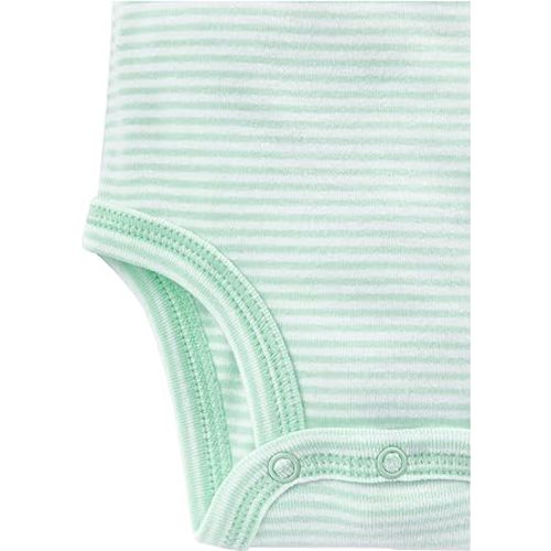 Simple Joys by Carter's unisex-baby 6-pack Short-sleeve Bodysuit - 3-6 Months - Grey/Yellow