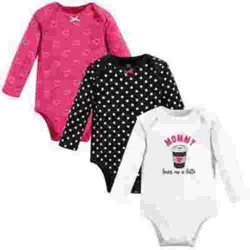 Hudson Baby Cotton Long-Sleeve Bodysuits, 3-Pack, Newborn- 24 Months