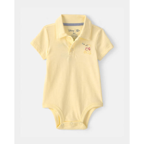 Baby Boy Disney© Winnie the Pooh Embroidered Polo Bodysuit with Back Art - Yellow - OshKosh B'gosh | Carter's