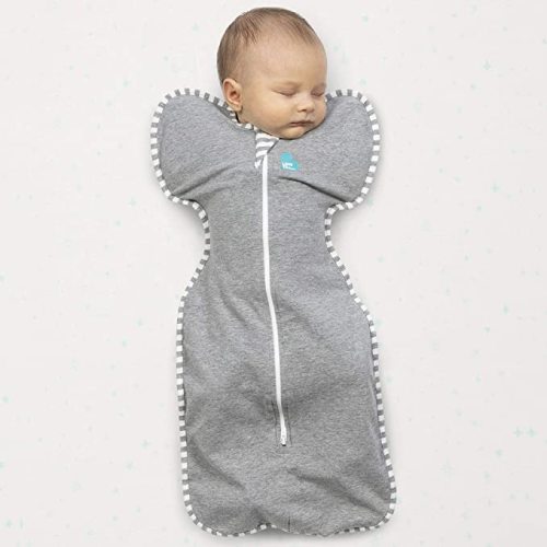 Love to Dream Swaddle UP, Baby Sleep Sack, Self-Soothing Swaddles for Newborns, Improves Sleep, Snug Fit Helps Calm Startle Reflex, New Born Essentials for Baby, Small 8-13lbs, Gray