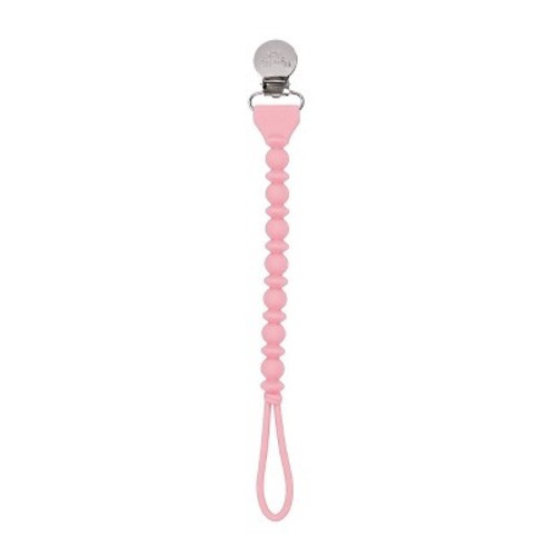 Itzy Ritzy Sweetie Beaded Strap Pacifier Clip - Pink