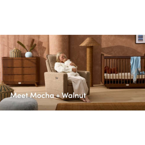 Louie Electric Recliner Glider Nursery Chair in Mocha Teddy | iL Tutto