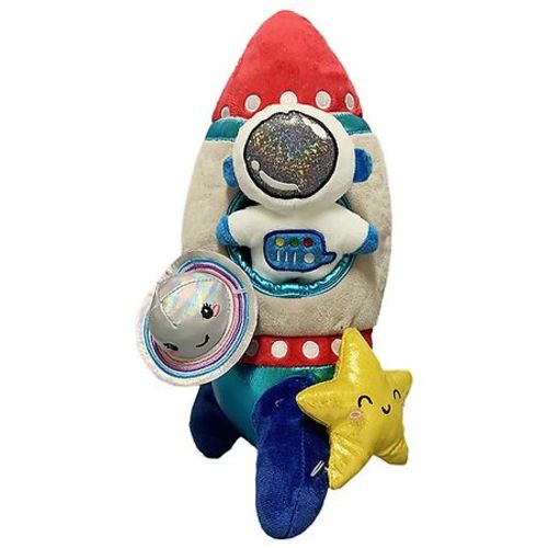 Festive Voice Moon and Stars Spaceship Plush Set