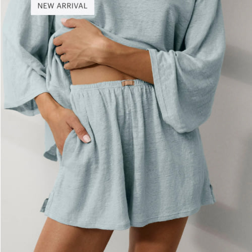 Linen Knit Side Slit Short – Lunya