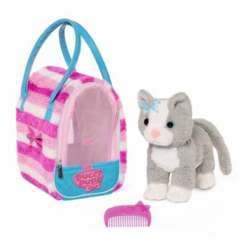 Pucci Pals Plush Cat Pink Purr-fection Glam Bag & Kitty Portable Stuffed Animal with Purse