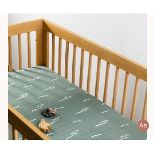 Babyletto Crib Sheet in GOTS Certified Organic Muslin Cotton