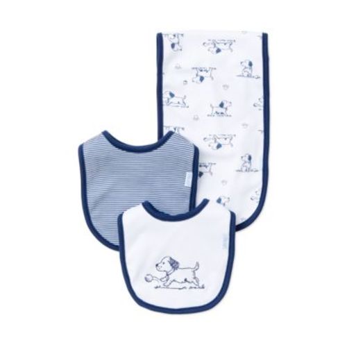 3-Piece Puppy Bibs and Burp Cloth Set