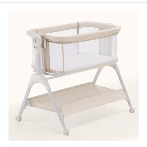 HARPPA Cuddly Sway | 3-in-1 Rocking Baby Bassinet & Bedside Sleeper for Newborns with Mattress for Reflux | Attaches to Bed, Adjustable Heights, Non-Toxic & CPSC Certified | Sturdy Frame, Portable Wheels, Tool-Free Setup, Gentle Rocking | Perfect for Newb