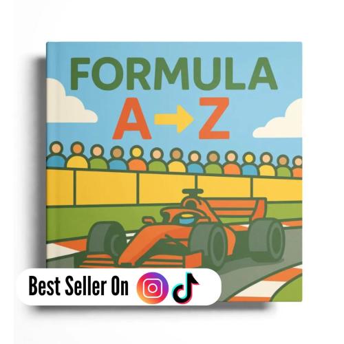 Formula A-Z - Learn Your ABCs, Toddler ABC Book, F1 Book For Children, Gift for F1 Fan, F1 Childrens Gift, Formula 1 Book, F1 Book For Child