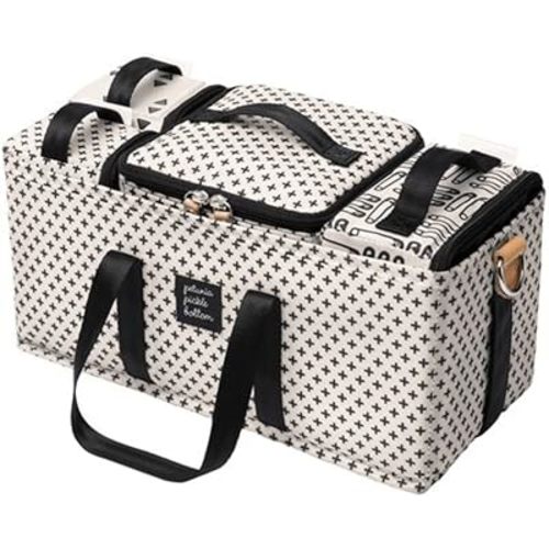 Petunia Pickle Bottom Diaper Caddy, 3-in-1 Organization Caddy, Perfect for Diaper Bag, Stroller, Nursery, Machine Washable, Positive