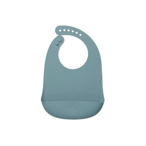 Loulou Lollipop Silicone Bib - Slate