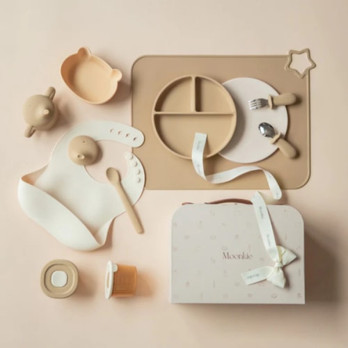 First Bites Gift Set (Croissant/Ivory)