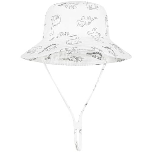 Baby Sun Hat UPF 50+ Sun Protective Toddler Bucket Hat Summer Kids Beach Hats Wide Brim Outdoor Play Hat for Boys Girls