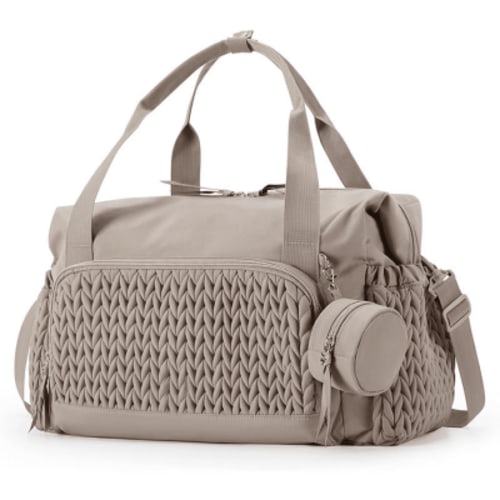 Diaper Bag Tote, Large Capacity Travel , Hospital Bag for Labor Delivery, with Pacifier Case&Changing Pad
