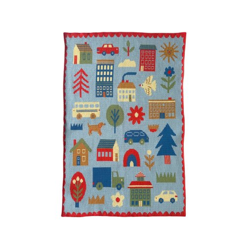 Busy Town Mini Blanket — Molly Egan