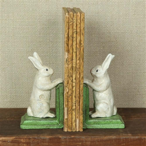 Bunny Iron Bookend Set