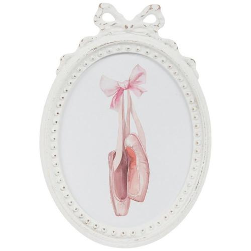 Pink Ballet Shoes Wood Wall Decor