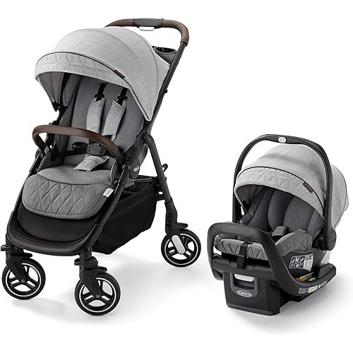 Graco Premier Merge Travel System, Stroller Car Seat Combo, Includes SnugRide SnugFit 35 LX ICS, Midtown