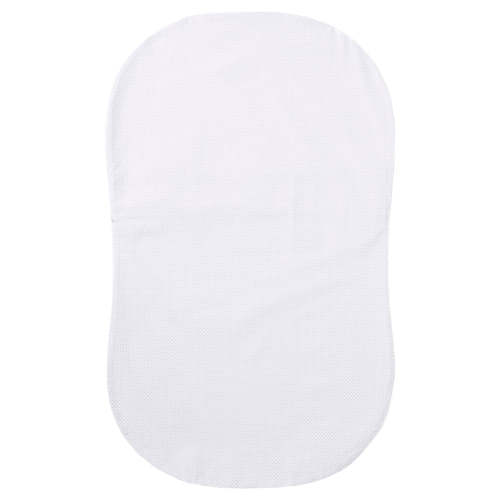 Halo Bassinest Cotton Fitted Sheet in Grey Pin Dot