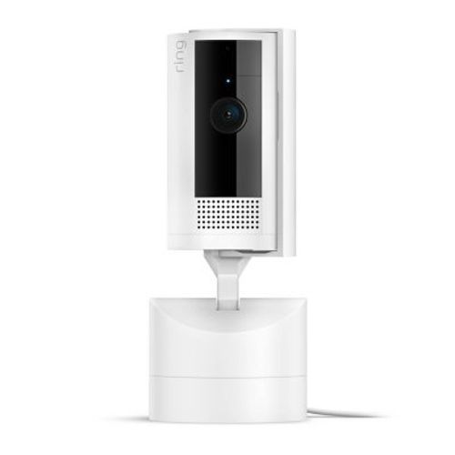 Ring Pan-tilt Indoor Cam With 360° Horizontal Pan Coverage, Live View, Two-way Talk, Hd Video - White