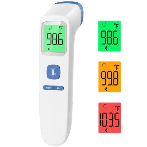 Thermometer for Adults and Kids, Digital Forehead Thermometer with Fever Alarm, Silent Mode & 35-Set Memory, Object 2 in 1 Mode, FSA/HSA Eligible