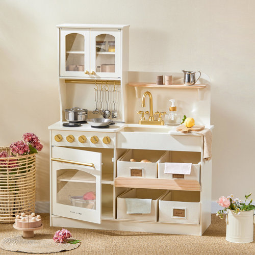 Tiny Land® Trendy Play Kitchen - Montessori Organizer's Paradise & Reviews | Wayfair