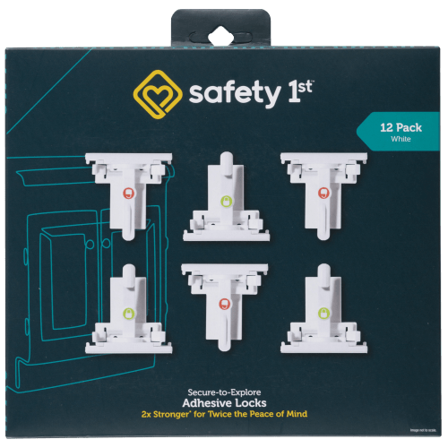 Secure-to-Explore Adhesive Locks (12 pack)