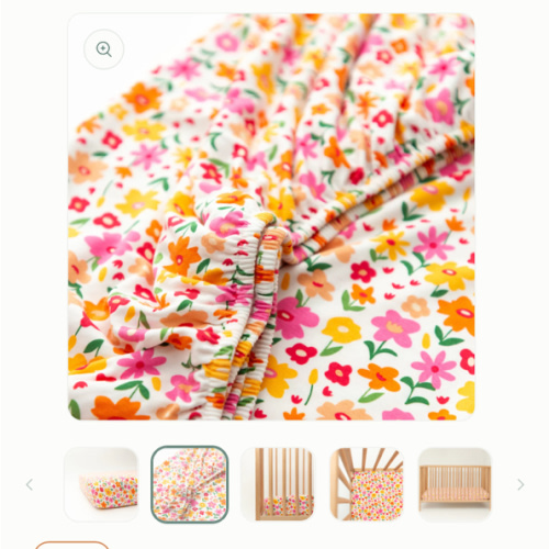Summer Blooms Crib Sheet – Brave Little Ones