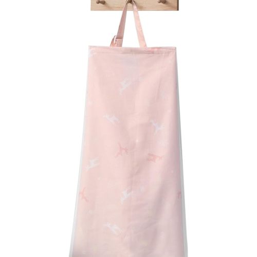Nursing Cover for Breastfeeding – Breathable Cotton & Mesh, Adjustable for Full Privacy – Multi-Use Baby Cover for Car Seat, Stroller, Mosquito Net (Pink Deer)