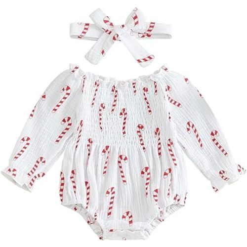 Newborn Baby Girl Outfit Cute Romper Long Sleeve Ruched Bodysuit Comfy Outfits Baby Girl Clothes