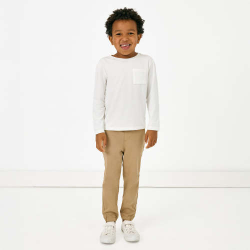 Toasted Hazelnut Denim Jogger - Little Sleepies