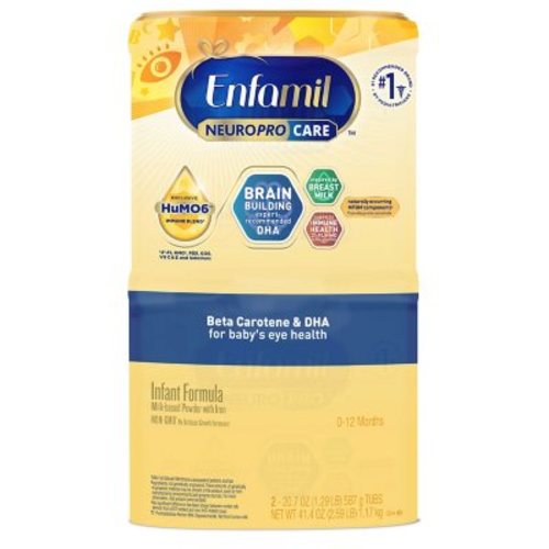 Enfamil NeuroProCare Infant Formula, Milk-based Powder with Iron 20.7 oz., 2 pk. - Sam's Club