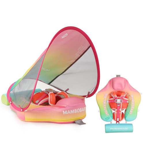 Mambobaby Pool Float fade color with Canopy