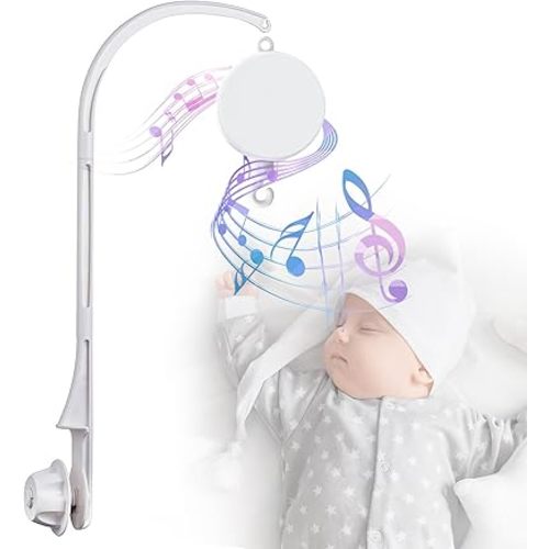 Baby Crib Mobile, Mobile Arm for Crib,Music Box Holder Arm Bracket Baby Bed Stent Set (26 inch)