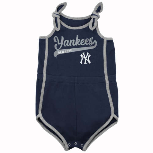 MLB New York Yankees Hit & Run Romper 12 Months in Navy