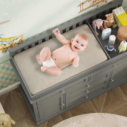 Multi-functional Nursery Dresser with Changing Top and Ample Storage Space