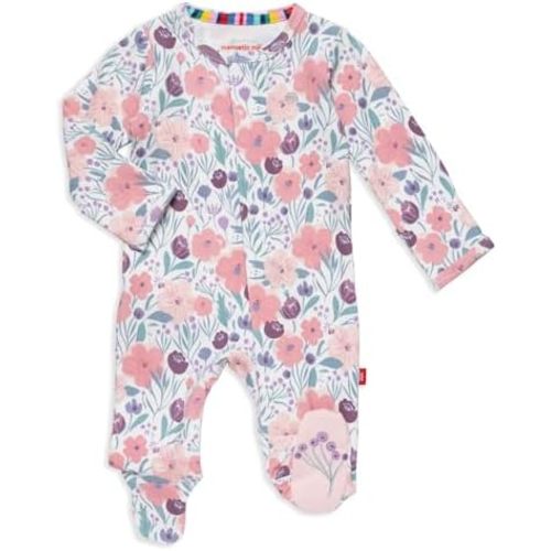 Magnetic Me 100% Organic Cotton Magnetic Baby Footie Pajamas | Super Soft Organic Cotton Fabric | Available in PRE - 24M