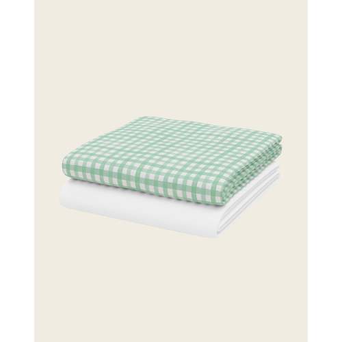 Gingham Crib Sheet Set
