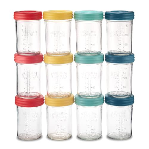 Mason Jar Storage for Breastmilk (8oz Jar Set (12 Pack))