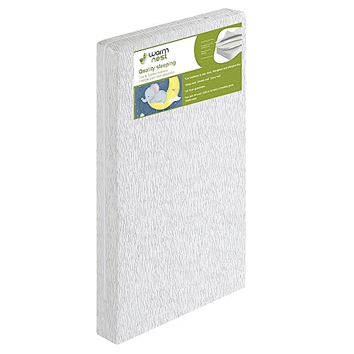 Premium Dual Sided Memory Foam Crib Mattress, Breathable, Washable, Waterproof, fits Standard Full-Size Crib and Toddler Bed, Fiberglass-Free