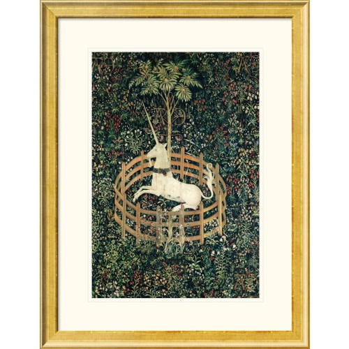 The Unicorn Rests in a Garden by French (cartoon) - South Netherlandish (woven) | Paper Print | Met Custom Prints
