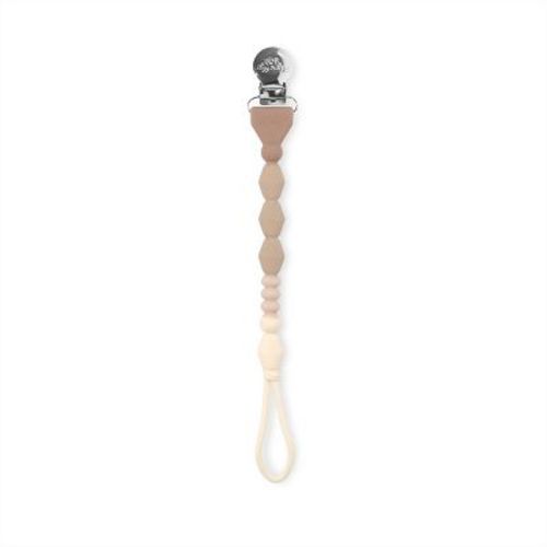 Itzy Ritzy Lux Silicone Pacifier Strap - Toast Ombre