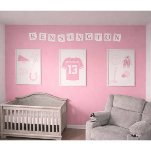 Baby Crib Sheets Girl, 3 Pack Toddler Bed Sheets Fitted for 52”x28” Standard Crib and Toddler Mattresses, Super Soft Microfiber Pink Rainbow