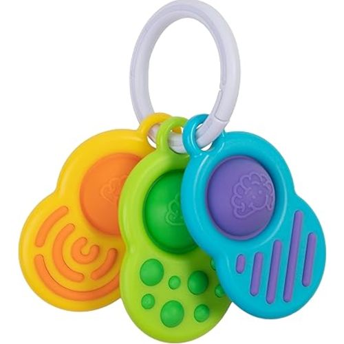Fat Brain Toys Dimpl Clutch - Popping Sensory Take-Along Toy & Teether for Babies