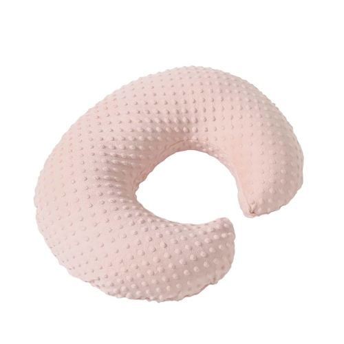 Pillowcase for Nursing Pillow and Positioner for Breastfeeding and Bottle Feeding, Propping Baby, Tummy Time, Baby Sitting Support, Awake-Time Support, Pillow Cover Only (Light Pink)
