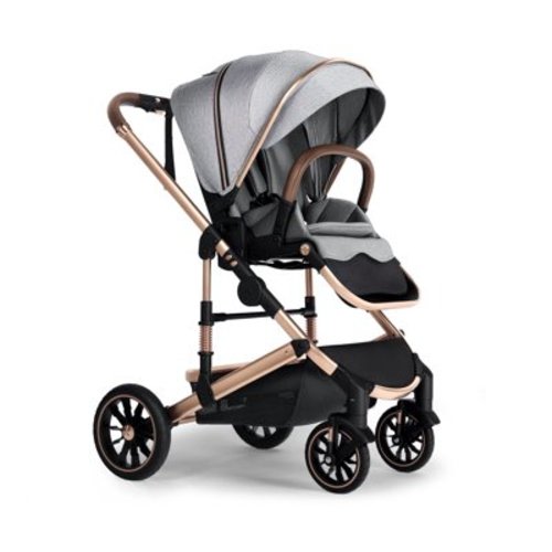 AILEEKISS 2-in-1 Baby Stroller with Adjustable Seat, Foldable Stroller for Toddler, 26 Pounds, Dark Grey