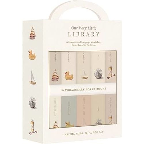 Our Very Little Library Board Book Set: A Foundational Language Vocabulary Board Book Set for Babies (Our Little Adventures Series)