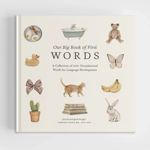 Our Big Book of First Words: A Collection of 100+ Foundational Words for Language Development (Tabitha Paige Children's Book Series)
